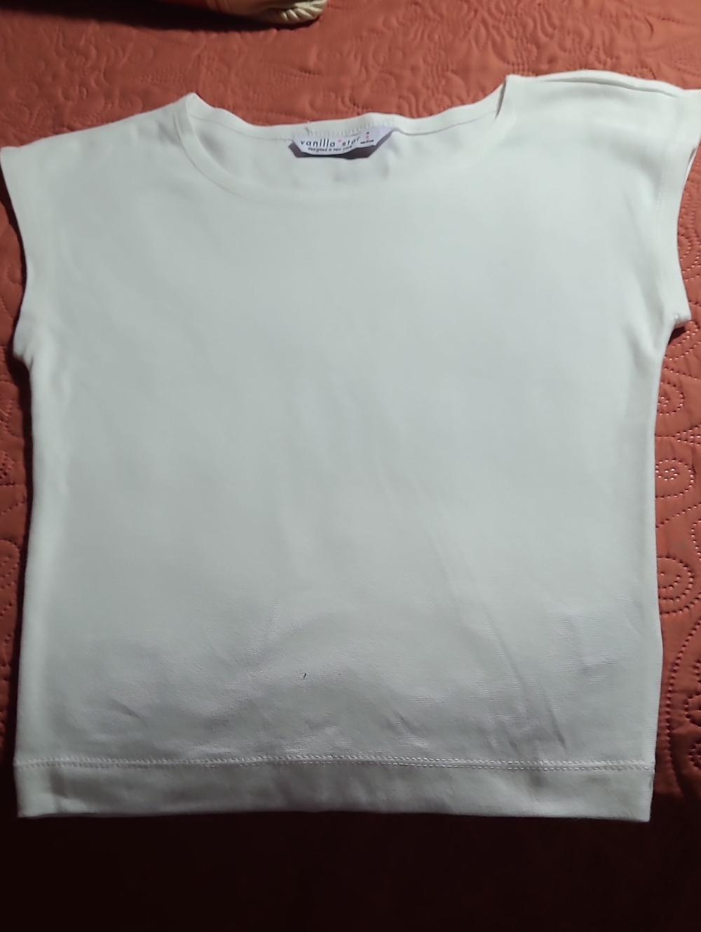 Vanilla Star White Short-Sleeve Boxy Tee